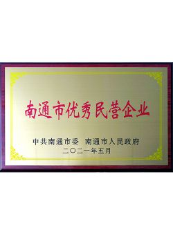 南通市优秀民营企业—2021年度